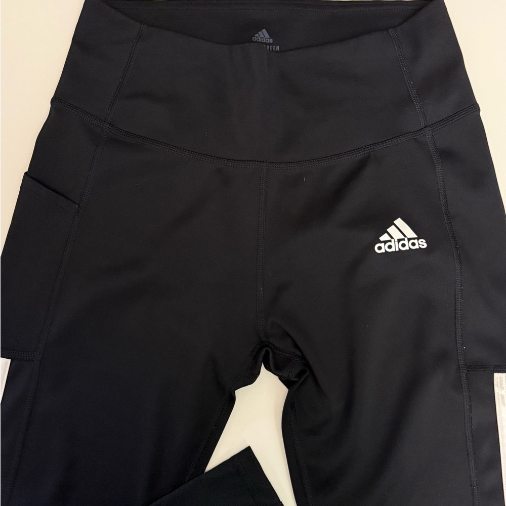 Adidas Primegreen Black Aeroready Black Leggings Size M